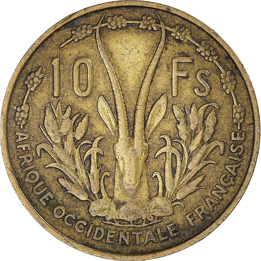 Moneta, Africa occidentale francese, 10 Francs, 1956, Paris, BB
