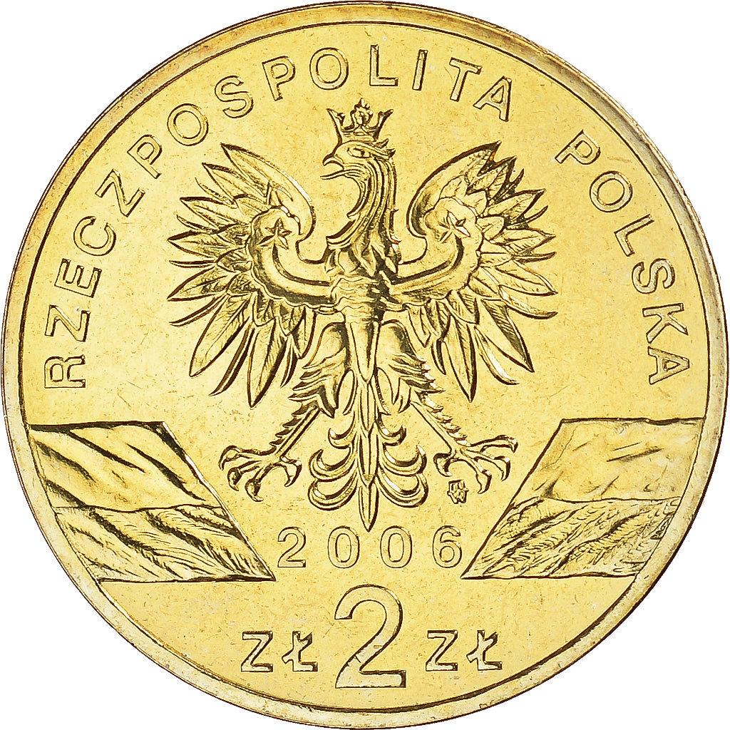 Coin, Poland, 2 Zlote, 2006, Warsaw, MS(64), Brass, KM:534