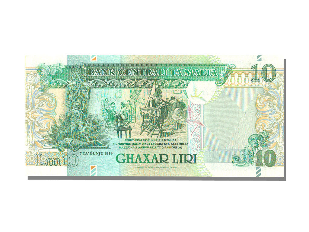 Banconote, Malta, 10 Liri, FDS