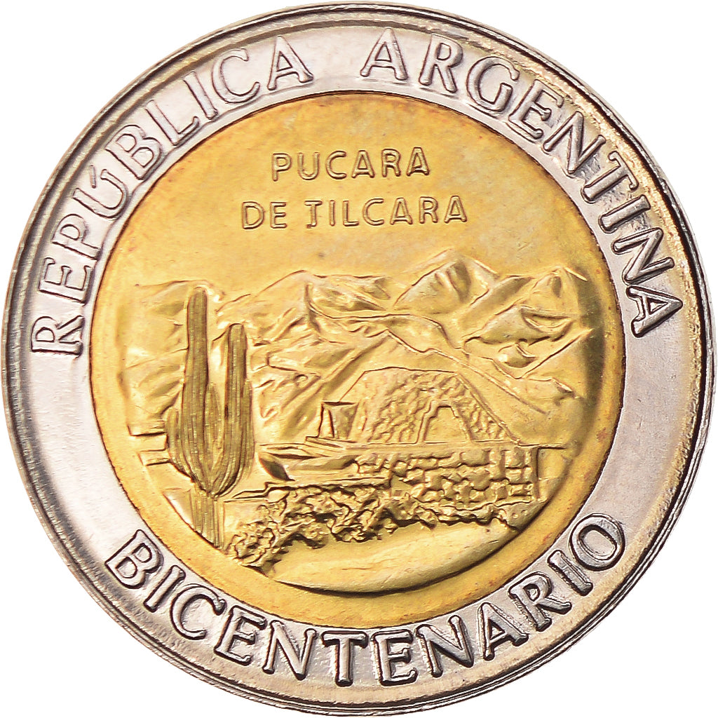 Moneta, Argentina, Peso, 2010, SPL, Bi-metallico, KM:159