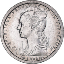 Moneda, África ecuatorial francesa, Franc, 1948, Paris, EBC, Aluminio, KM:6