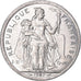 Moneda, Nueva Caledonia, 2 Francs, 1987, Paris, SC, Aluminio, KM:14