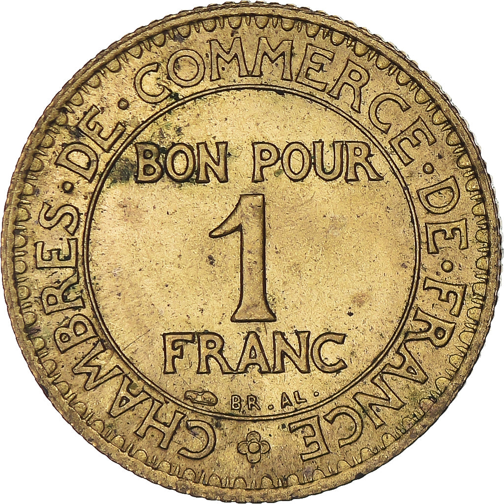Münze, Frankreich, Chambre de commerce, Franc, 1923, Paris, Bon pour 1 Franc