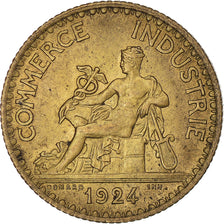Moneta, Francia, Chambre de commerce, Franc, 1924, Paris, Bon pour 1 Franc, MB+