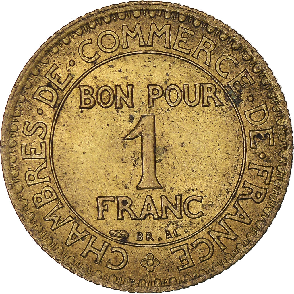Moneta, Francia, Chambre de commerce, Franc, 1924, Paris, Bon pour 1 Franc, MB+