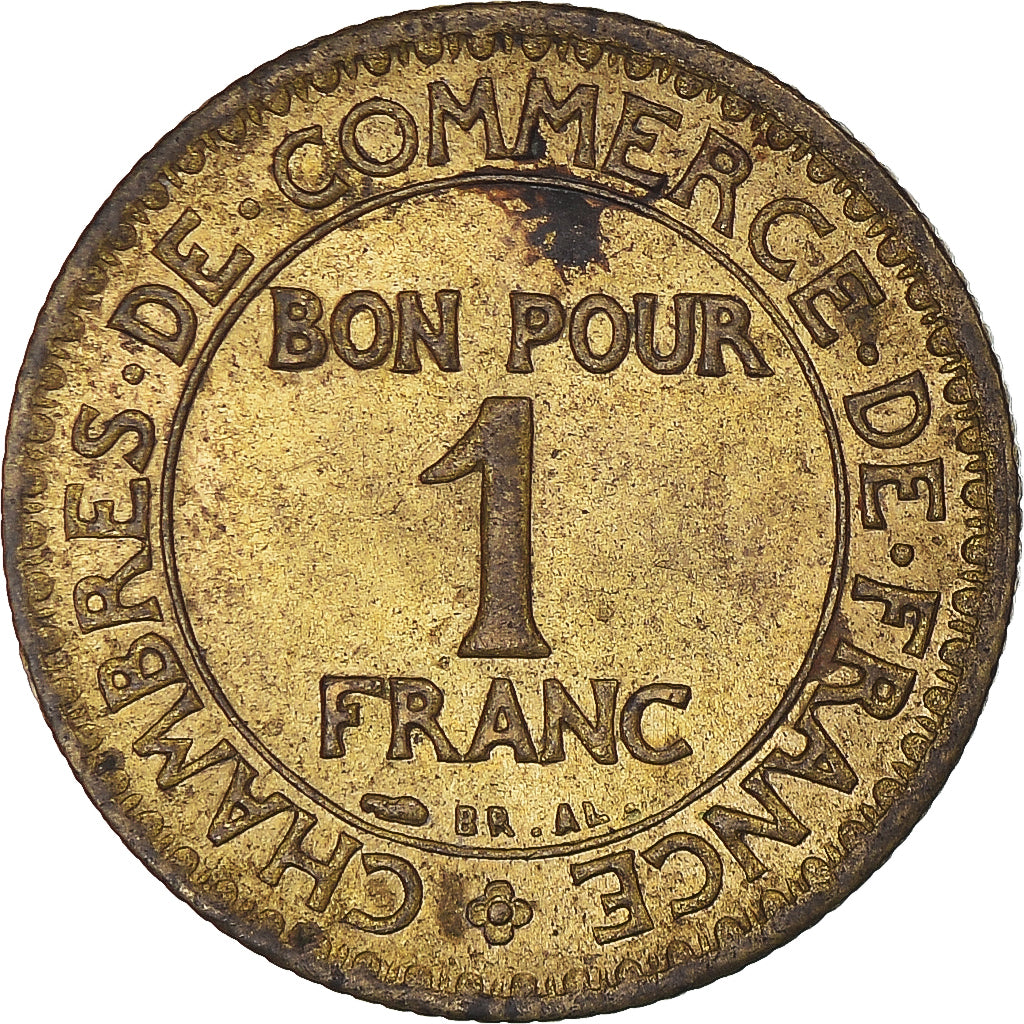 Münze, Frankreich, Chambre de commerce, Franc, 1924, Paris, Bon pour 1 Franc