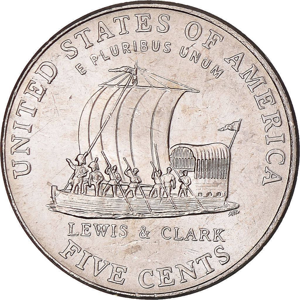 Moneda, Estados Unidos, Jefferson - Westward Expansion - Lewis & Clark