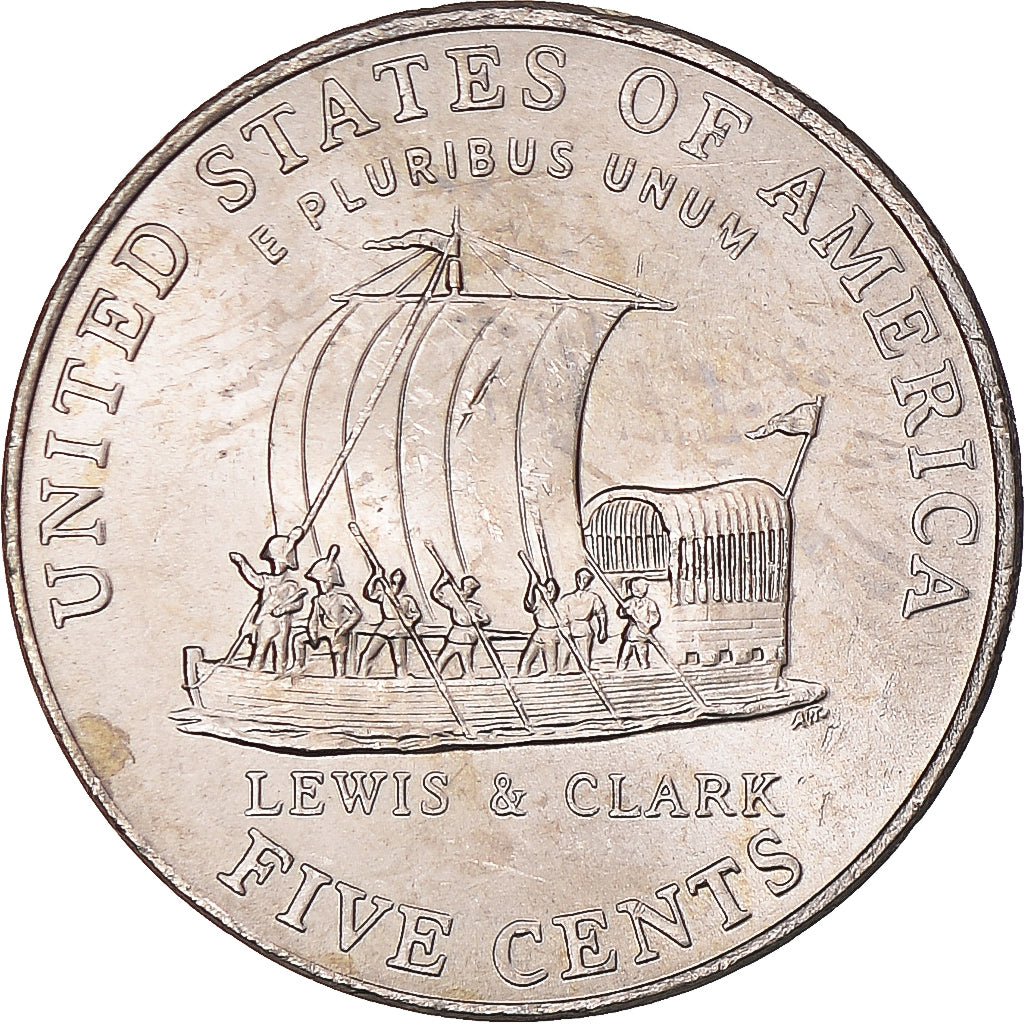 Moneda, Estados Unidos, Jefferson - Westward Expansion - Lewis & Clark