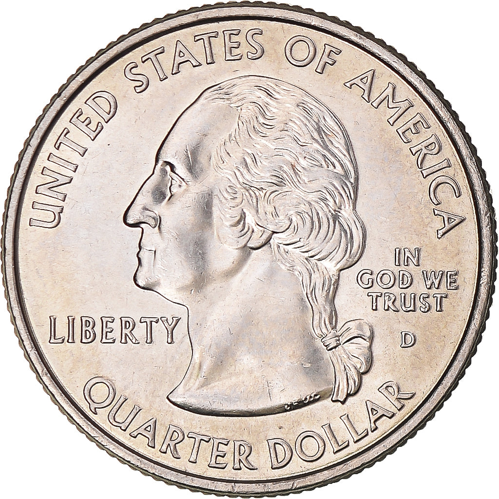 Moneta, USA, Quarter Dollar, Quarter, 2003, U.S. Mint, Denver, Maine 1820