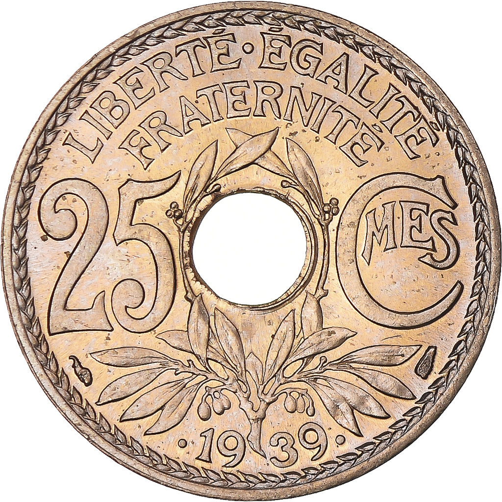 Monnaie, France, Lindauer, 25 Centimes, 1939, SUP+, Nickel-Bronze, KM:867b