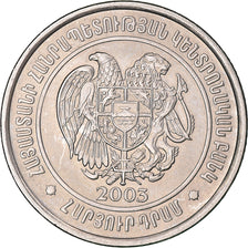 Monnaie, Arménie, 100 Dram, 2003, SUP+, Nickel plaqué acier, KM:95
