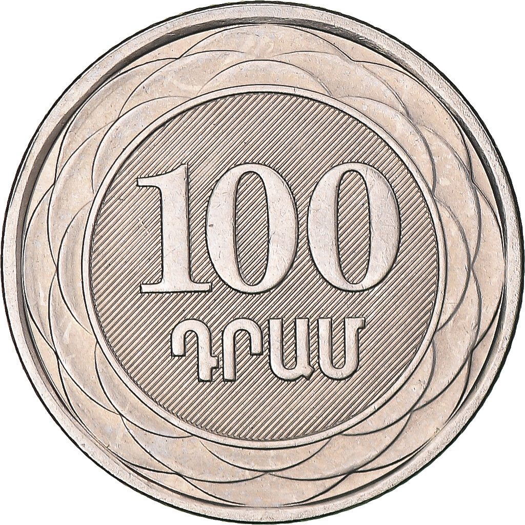 Monnaie, Arménie, 100 Dram, 2003, SUP+, Nickel plaqué acier, KM:95