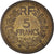 Moneda, Francia, Lavrillier, 5 Francs, 1945, Paris, BC+, Aluminio - bronce
