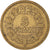 Moneda, Francia, Lavrillier, 5 Francs, 1945, Castelsarrasin, BC+, Aluminio -