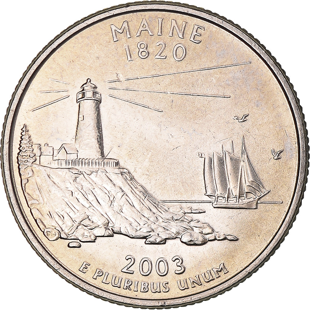 Moneta, Stati Uniti, Quarter, 2003, U.S. Mint, Denver, BB+, Rame ricoperto in