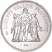 Moeda, França, Hercule, 50 Francs, 1975, Paris, MS(60-62), Prata, KM:941.1