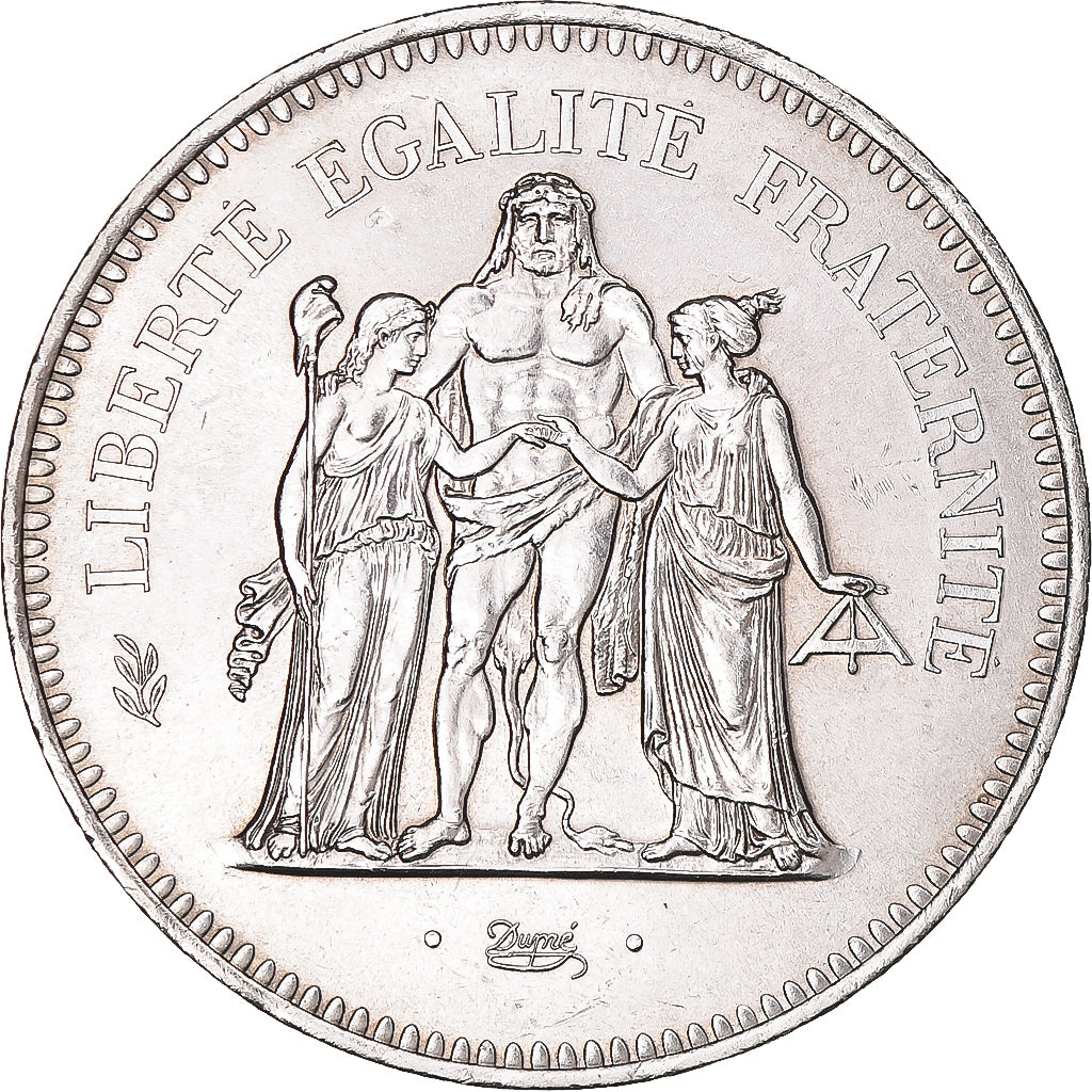 Münze, Frankreich, Hercule, 50 Francs, 1978, Paris, UNZ, Silber, KM:941.1