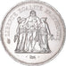 Moeda, França, Hercule, 50 Francs, 1978, Paris, MS(60-62), Prata, KM:941.1