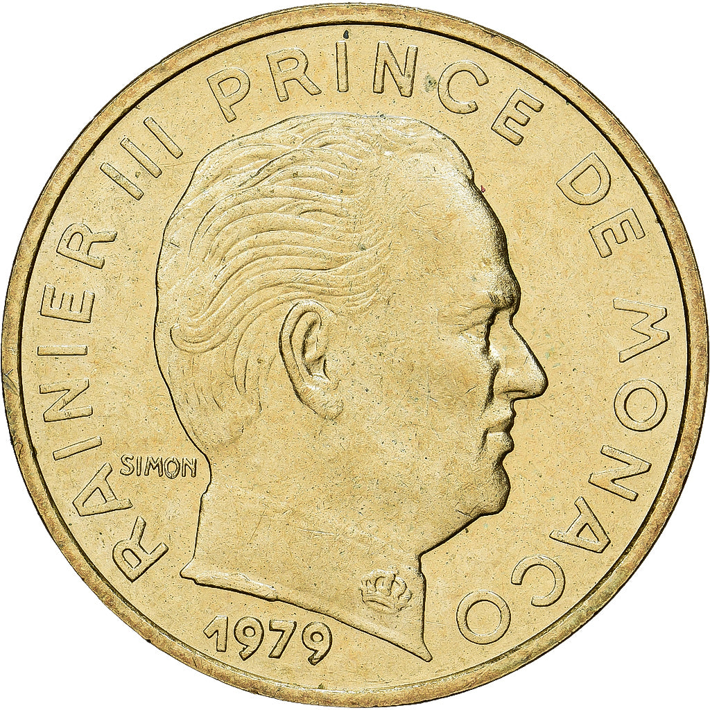 Moneta, Monaco, Rainier III, 10 Centimes, 1979, SPL, Alluminio-bronzo, KM:142