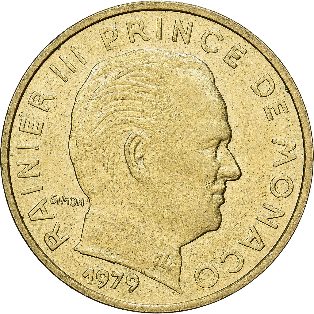 Moneta, Monaco, Rainier III, 10 Centimes, 1979, SPL, Alluminio-bronzo, KM:142