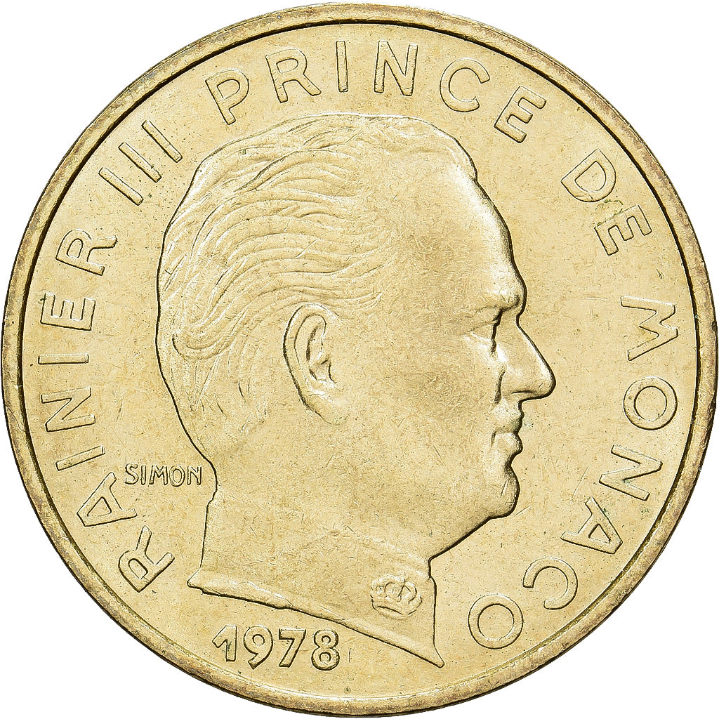 Coin, Monaco, Rainier III, 10 Centimes, 1978, MS(60-62), Aluminum-Bronze, KM:142