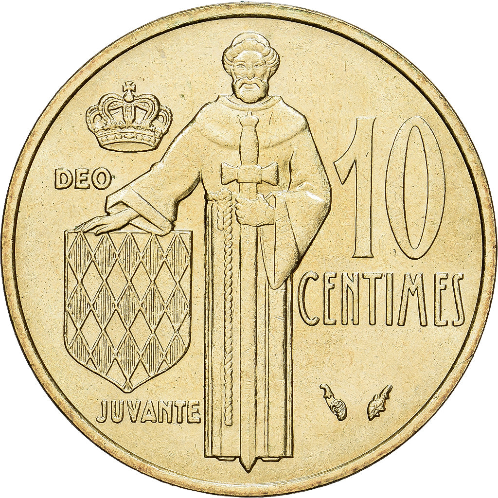 Coin, Monaco, Rainier III, 10 Centimes, 1978, AU(55-58), Aluminum-Bronze, KM:142