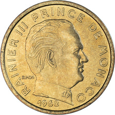 Coin, Monaco, Rainier III, 10 Centimes, 1962, AU(50-53), Aluminum-Bronze