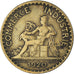 Coin, France, Chambre de commerce, Franc, 1920, Paris, Bon Pour, VF(30-35)