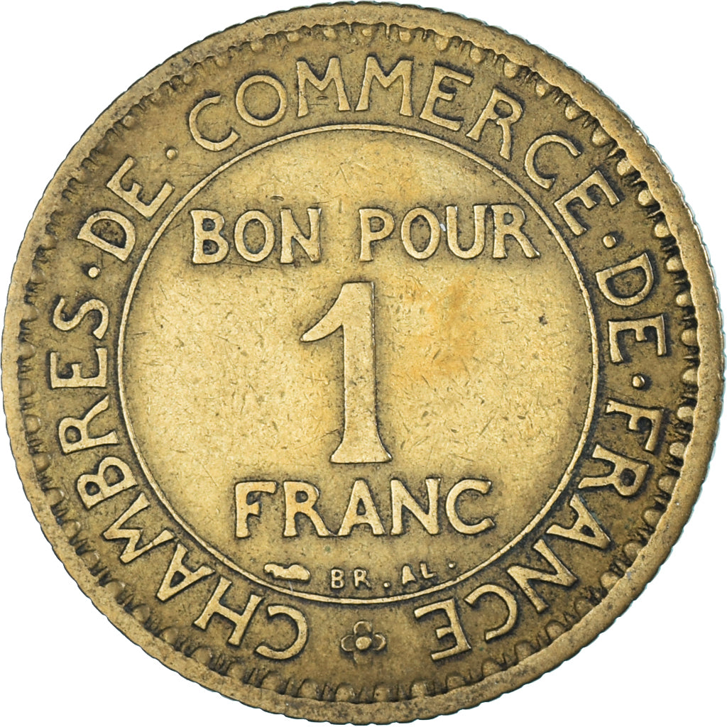 Moneda, Francia, Chambre de commerce, Franc, 1920, Paris, Bon Pour, BC+