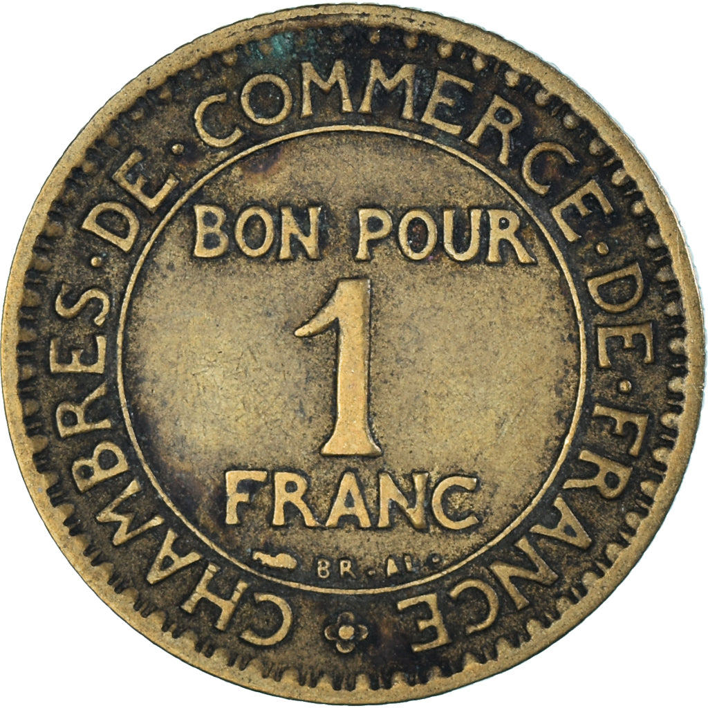Moeda, França, Chambre de commerce, Franc, 1927, Paris, Bon Pour, VF(30-35)