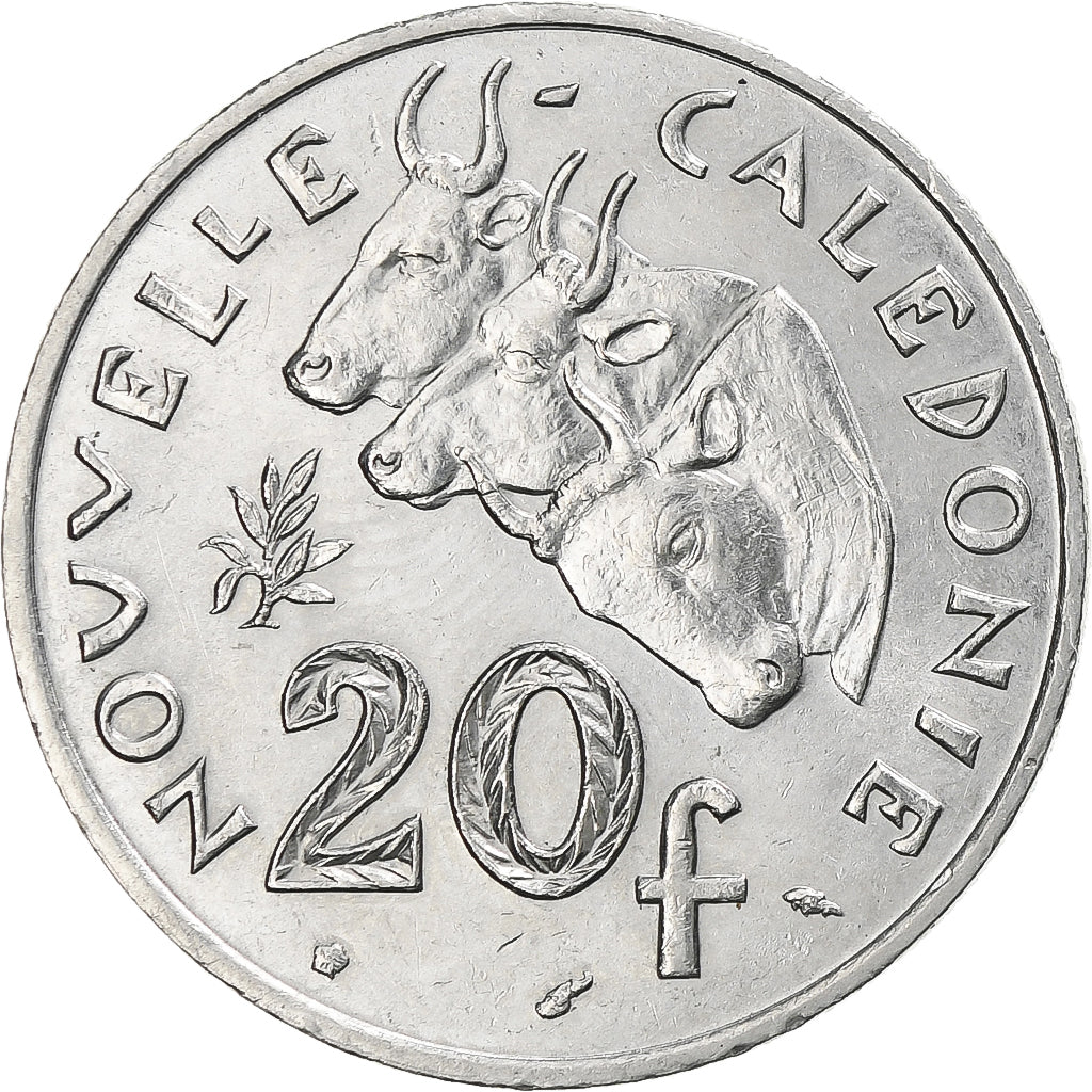 Münze, Neukaledonien, 20 Francs, 1986, VZ, Nickel