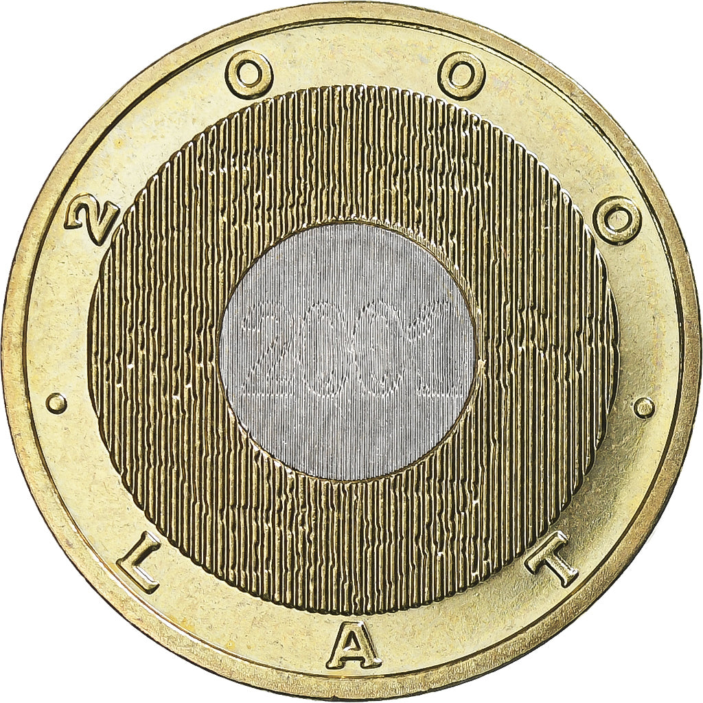 Moneta, Polonia, 2 Zlote, 2000, Warsaw, FDC, Bi-metallico, KM:374