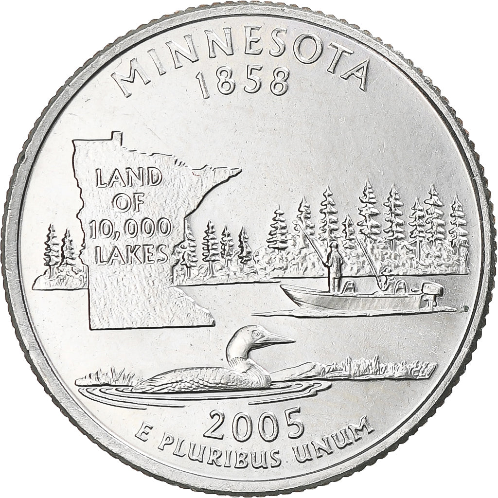 Stati Uniti, Quarter, 2005, U.S. Mint, Rame ricoperto in rame-nichel, SPL+