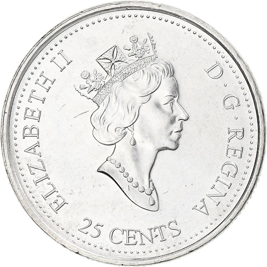 Canada, Elizabeth II, 25 Cents, 2000, Royal Canadian Mint, Nikiel, MS(65-70)