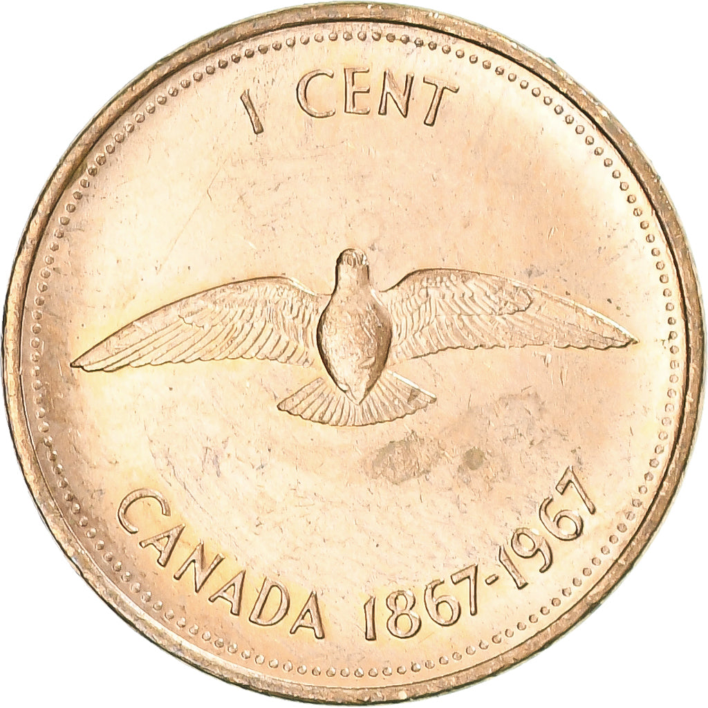 Canada, Elizabeth II, Cent, 1967, Royal Canadian Mint, Bronzo, SPL-, KM:65