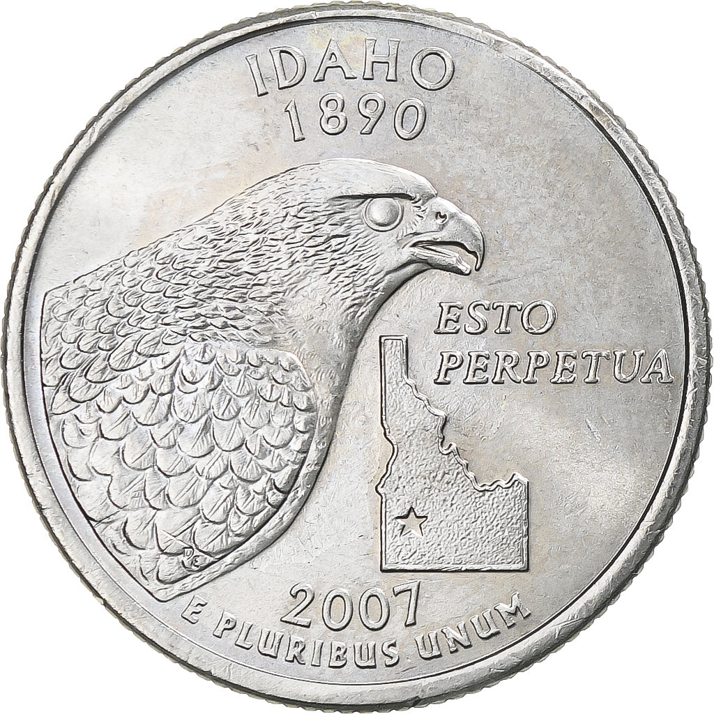 United States, Quarter, 2007, U.S. Mint, Copper-Nickel Clad Copper, MS(65-70)