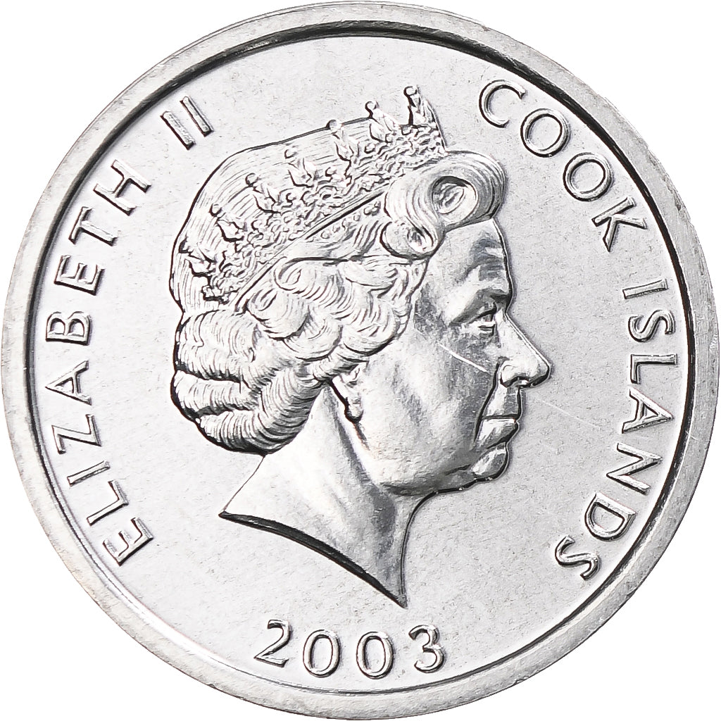 Ilhas Cook, Elizabeth II, Cent, 2003, Alumínio, MS(65-70), KM:423