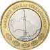 Coin, Turkmanistan, Manat, 2010, MS(63), Bi-Metallic, KM:103
