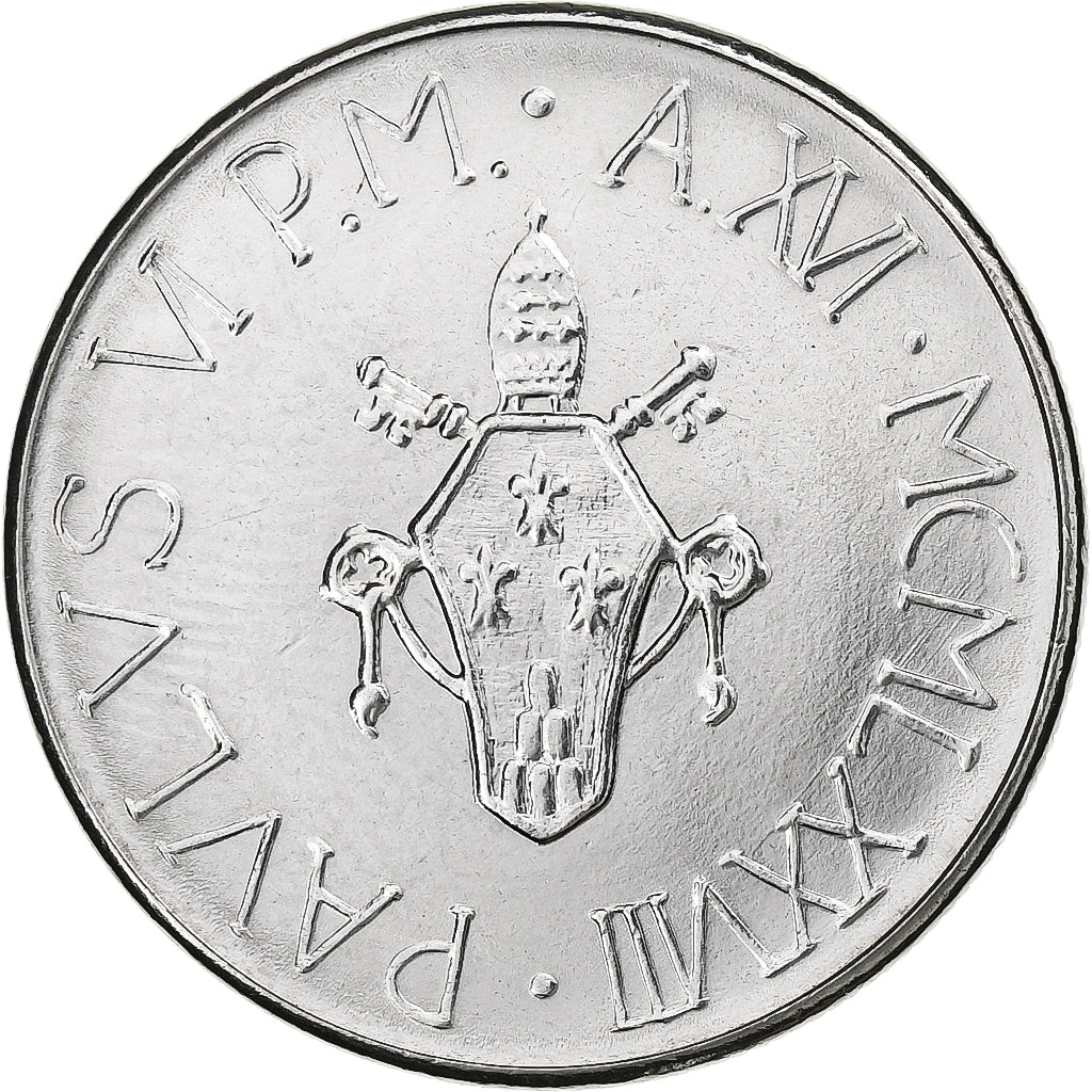 Coin, VATICAN CITY, Paul VI, 100 Lire, 1978, Roma, MS(63), Stainless Steel