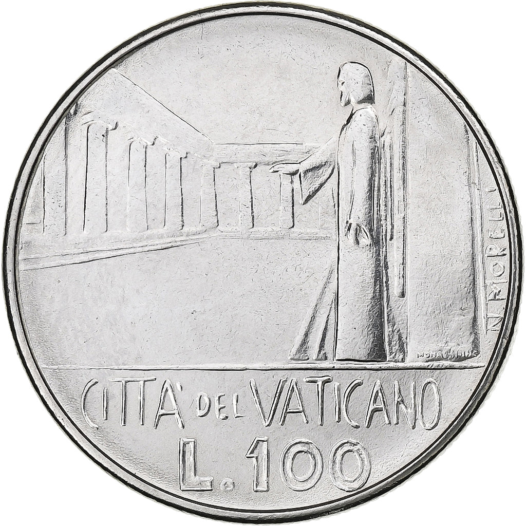 Coin, VATICAN CITY, Paul VI, 100 Lire, 1978, Roma, MS(63), Stainless Steel
