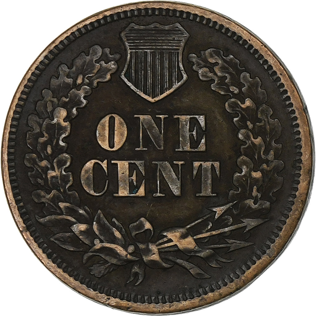 Coin, United States, Indian Head Cent, Cent, 1865, U.S. Mint, Philadelphia