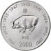 Moneda, Somalia, 10 Shillings / Scellini, 2000, FDC, Níquel recubierto de