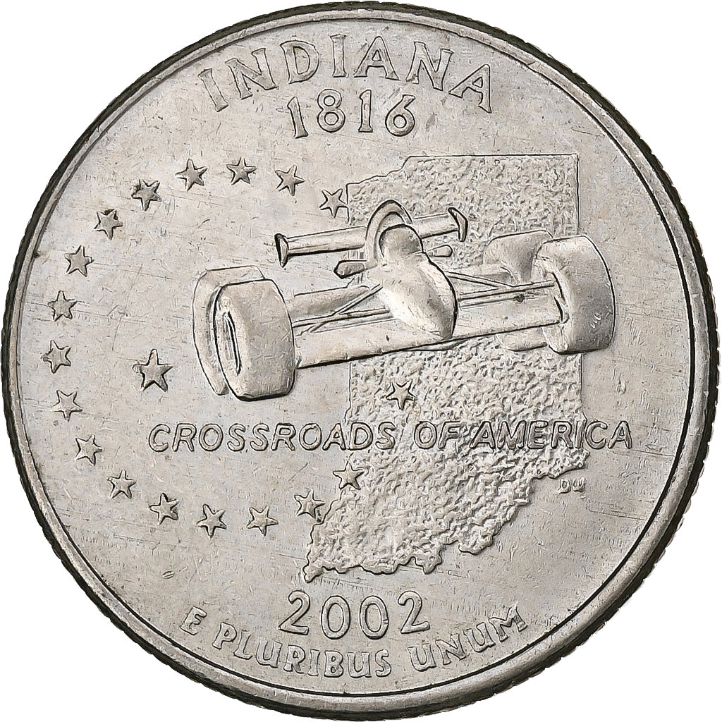 États-Unis, Quarter, 2002, U.S. Mint, Cupronickel plaqué cuivre, TTB, KM:334
