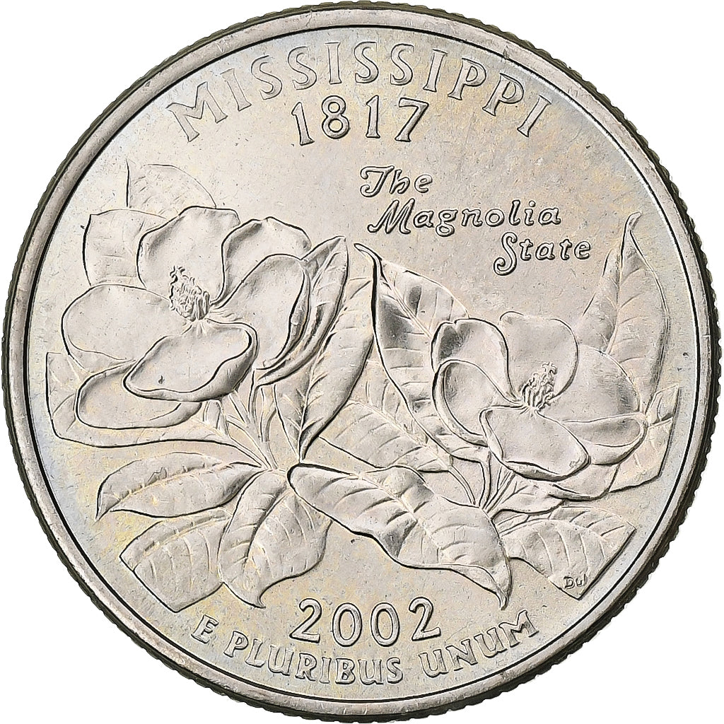 États-Unis, Quarter, 2002, U.S. Mint, Cupronickel plaqué cuivre, TTB+, KM:335