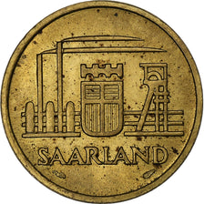 Coin, SAARLAND, 20 Franken, 1954, Paris, AU(55-58), Aluminum-Bronze, KM:2