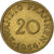 Moeda, SARRE, 20 Franken, 1954, Paris, AU(55-58), Alumínio-Bronze, KM:2