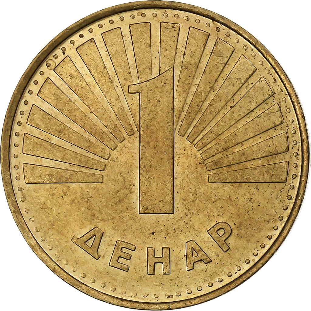 Macedonië, Denar, 1997, Tin, PR, KM:2