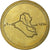 Iraq, 50 Dinars, 2004, Acciaio placcato ottone, SPL, KM:176