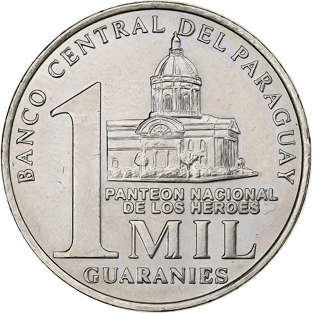 Paraguay, MIL (1000) Guaranies, 2006, Kremnica, Níquel - acero, SC, KM:198