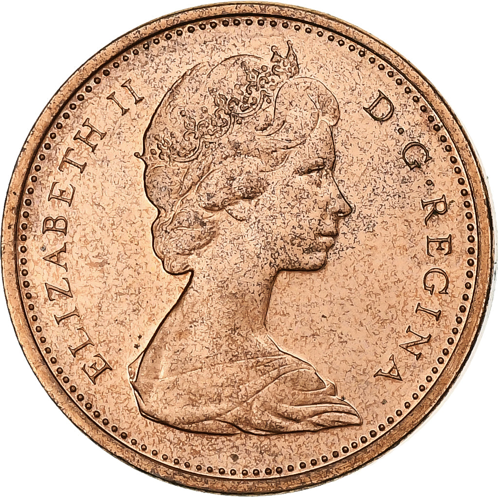 Canada, Elizabeth II, Cent, 1968, Royal Canadian Mint, Brązowy, MS(65-70)